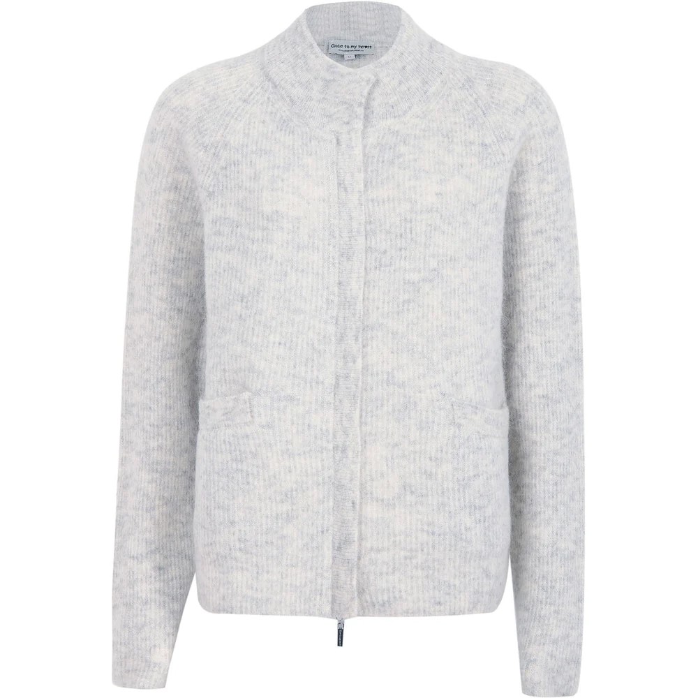 Close to my heart. Quinn cardigan white grey